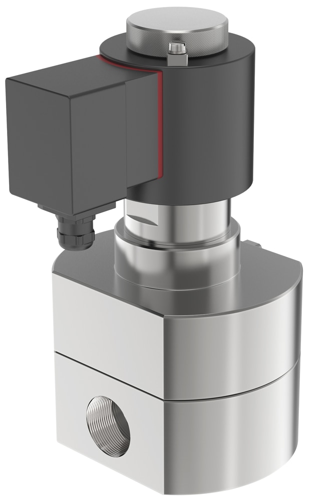 6481 Сервоуправляемый поршневой клапан 2/2 для водорода, до 450 бар