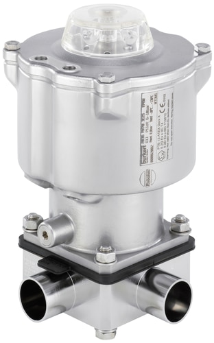2036 Многопроходной мембранный клапан Robolux с пневмоприводом