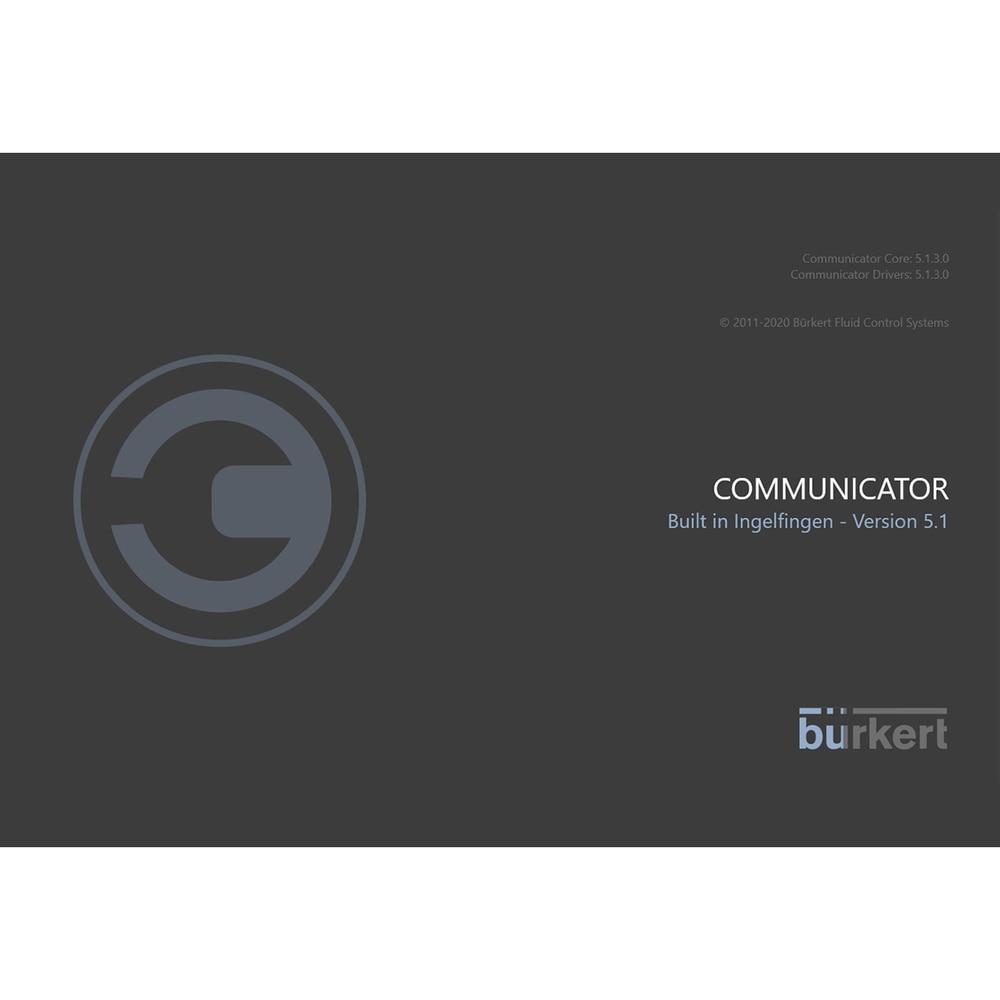 8920 Программное обеспечение Bürkert Communicator